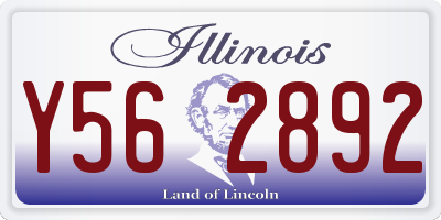 IL license plate Y562892