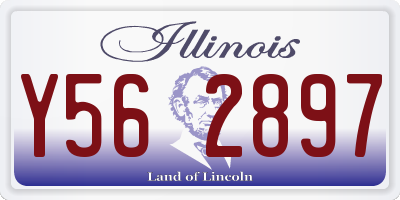 IL license plate Y562897