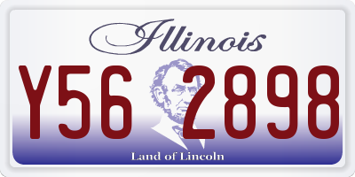 IL license plate Y562898