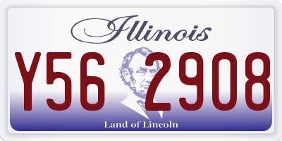 IL license plate Y562908
