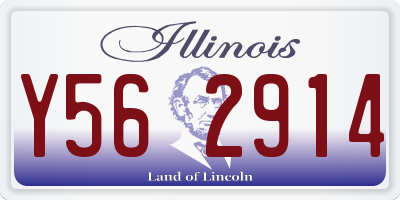 IL license plate Y562914