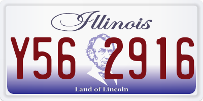 IL license plate Y562916