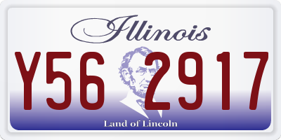 IL license plate Y562917