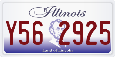 IL license plate Y562925