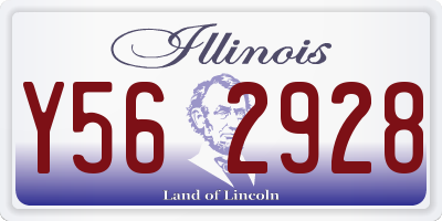 IL license plate Y562928