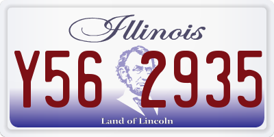 IL license plate Y562935