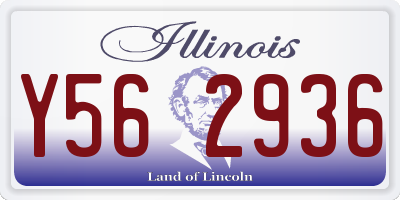 IL license plate Y562936