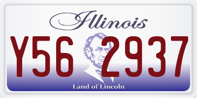 IL license plate Y562937