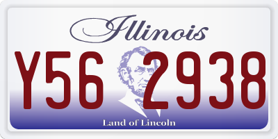 IL license plate Y562938