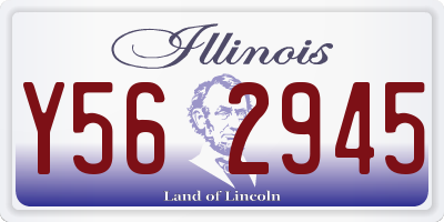 IL license plate Y562945