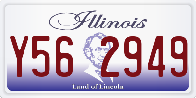 IL license plate Y562949