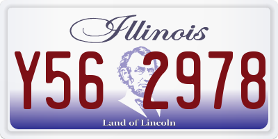 IL license plate Y562978