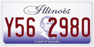 IL license plate Y562980