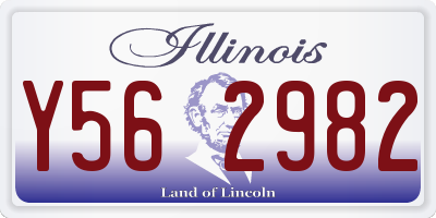 IL license plate Y562982