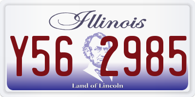 IL license plate Y562985