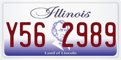 IL license plate Y562989