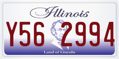 IL license plate Y562994