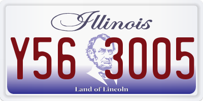 IL license plate Y563005