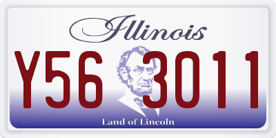 IL license plate Y563011