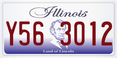 IL license plate Y563012