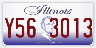 IL license plate Y563013