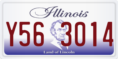 IL license plate Y563014