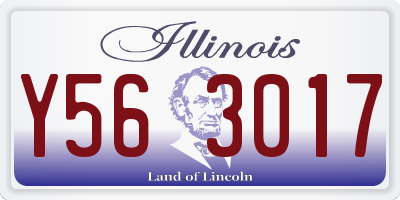 IL license plate Y563017