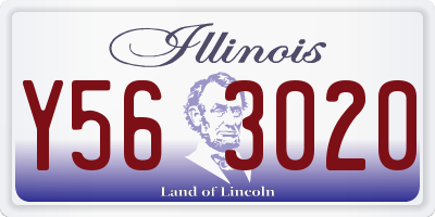 IL license plate Y563020