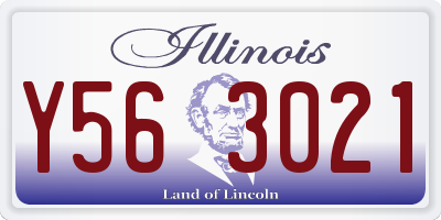 IL license plate Y563021