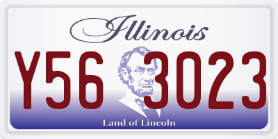 IL license plate Y563023