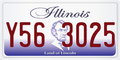 IL license plate Y563025