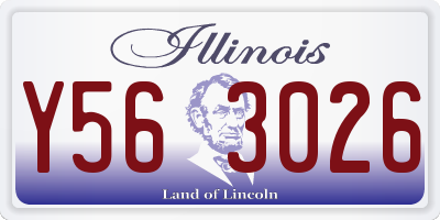 IL license plate Y563026