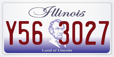 IL license plate Y563027