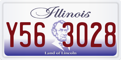 IL license plate Y563028