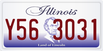 IL license plate Y563031