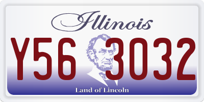 IL license plate Y563032