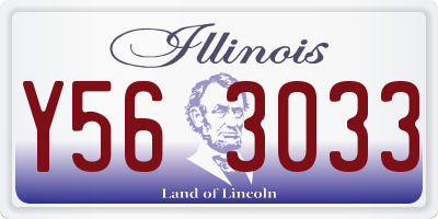 IL license plate Y563033