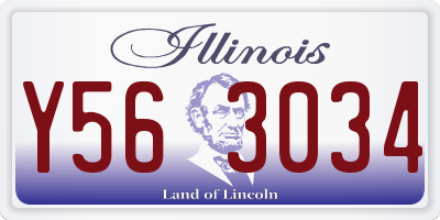 IL license plate Y563034