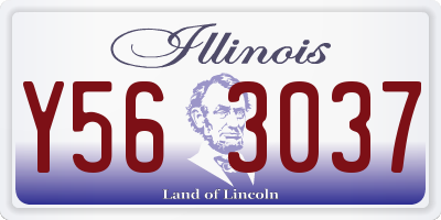 IL license plate Y563037