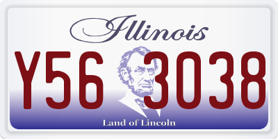 IL license plate Y563038