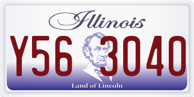 IL license plate Y563040
