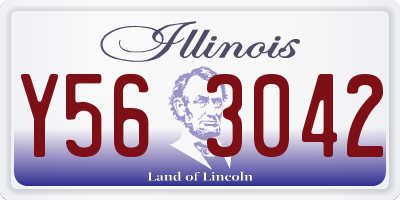 IL license plate Y563042