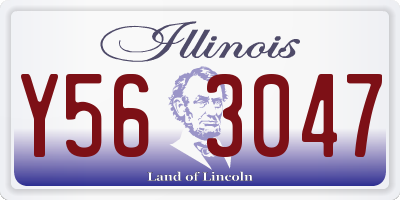 IL license plate Y563047