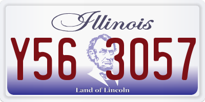 IL license plate Y563057