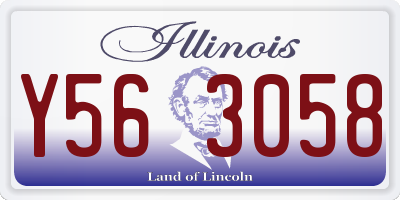 IL license plate Y563058