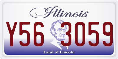 IL license plate Y563059