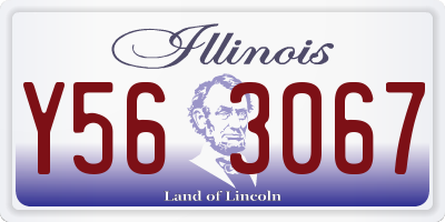 IL license plate Y563067