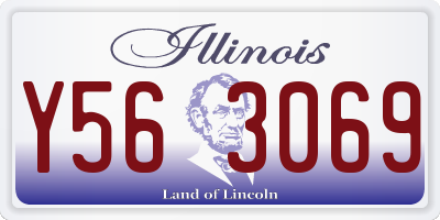 IL license plate Y563069