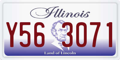 IL license plate Y563071