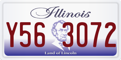 IL license plate Y563072